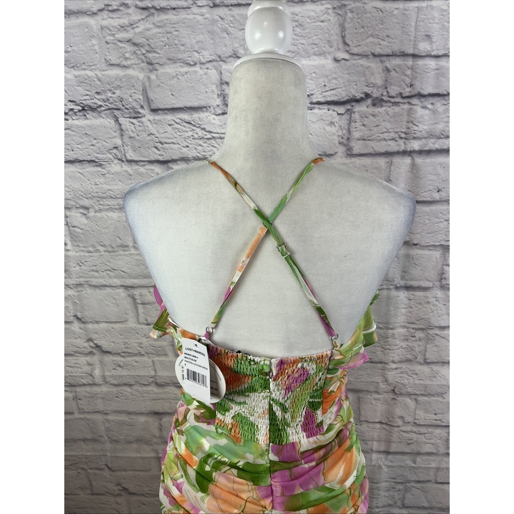 Lost  And Wander NWT Coquette Romantic  Water Color Painterly Love Mini Dress - Picture 8 of 14